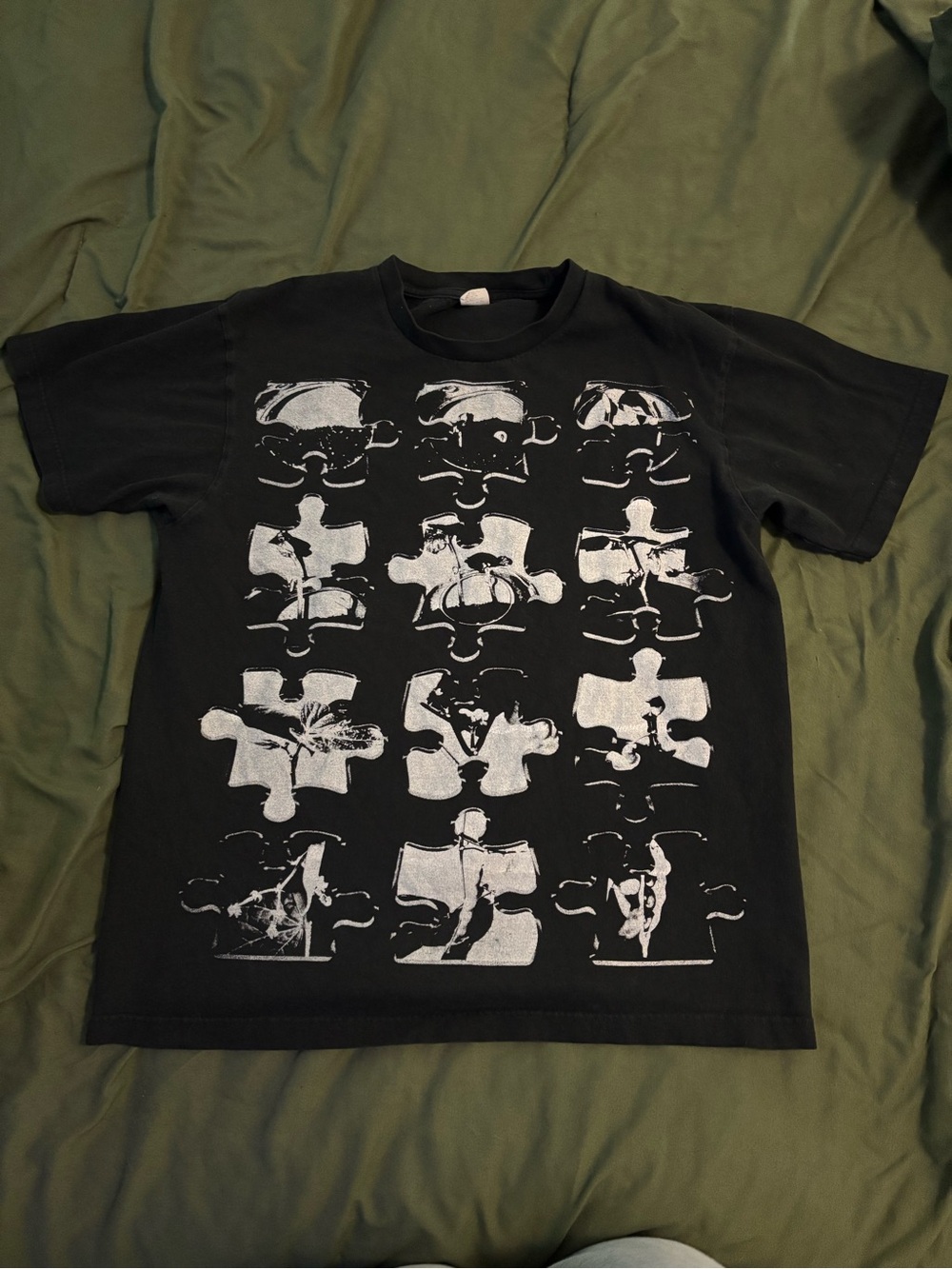 Black Graphic Short Sleeve Tee - Brand Unknown